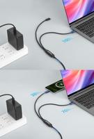 Manhattan Dual USB-C Ladekabel 100 W schwarz - Kabel - Digital/Daten (355810) - thumbnail