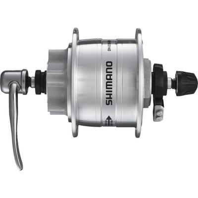 Shimano dynamonaaf 36 gaats hd-3d32 3 watt voor 6 bouts remschijf snelspanner zilver Shimano dynamonaaf 36 gaats hd-3d32 3 watt voor 6 bouts remschijf snelspanner zilver