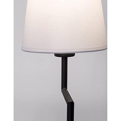 Lyora TafellampSavona zwart met witte kap - 9919152