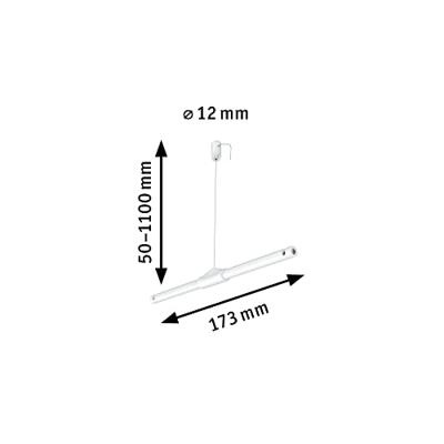 Paulmann Wire Corduo Suspension 94598 12V-kabelsysteemcomponenten Koordophanging Wit (mat)