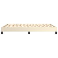 Bedframe kunstleer crmekleurig 140x190 cm - thumbnail
