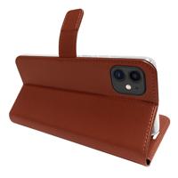 Valenta Book Case Gel Skin Apple iPhone 12 Mini Brown - thumbnail