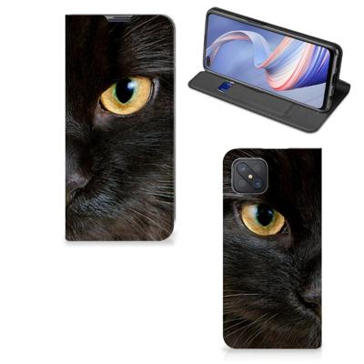 OPPO Reno4 Z 5G | Hoesje maken | Zwarte Kat OPPO Reno4 Z 5G | Hoesje maken | Zwarte Kat