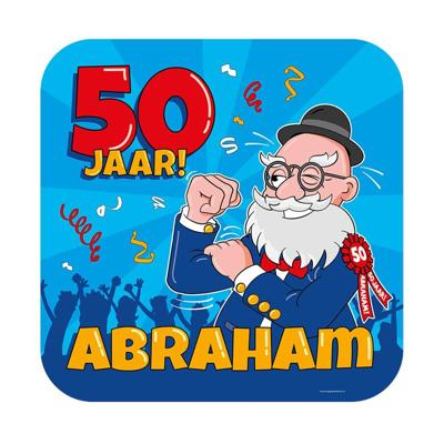 Huldeschild 50 Jaar Abraham Cartoon