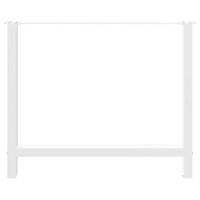 Salontafelpoten 2 st 90x(72-73) cm staal wit - thumbnail