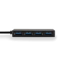 NGS USB IHUB 3.0 - USB 3.0 Hub met 4 Ooorten, High Speed Transmission tot 5 Gbps, Compatibel met USB 1.1, 2.0 en 3.0, Plug&Play, Klein en Lichtgewicht, 7.7 x 4.2 x 1.2 cm, Kleur Zwart - thumbnail