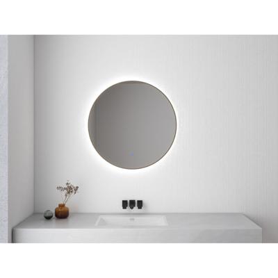 Ronde Spiegel BWS Sifo met LED, Dimbaar 80 cm Geborsteld Messing BWS Ronde Spiegel BWS Sifo met LED, Dimbaar 80 cm Geborsteld Messing BWS
