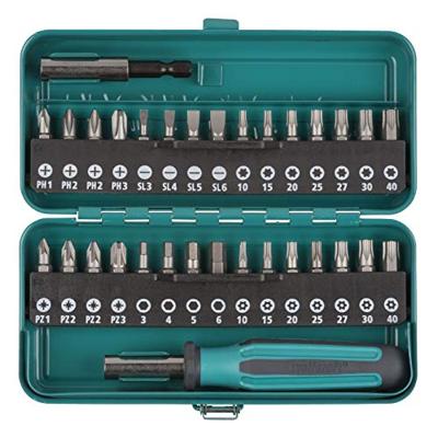 Wolfcraft Bit-box | Sleuf, Kruiskop PH/PZ, TORX® met boring, Inbus | 32-delig - 1388000 Wolfcraft Bit-box | Sleuf, Kruiskop PH/PZ, TORX® met boring, Inbus | 32-delig - 1388000