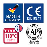 Fimo kids boetseerklei standaard kleuren, 6dlg. - thumbnail