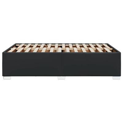 Bedframe kunstleer zwart 120x200 cm