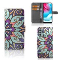 Motorola Moto G60s Hoesje Purple Flower - thumbnail