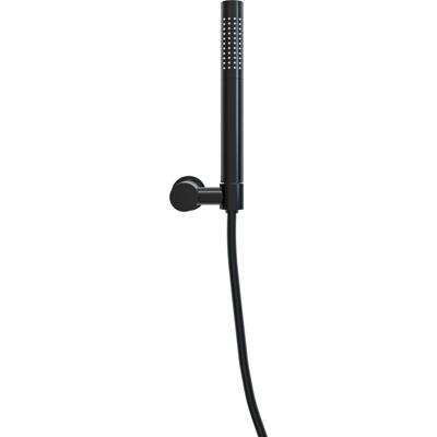 Wiesbaden UniMatch - Handdoucheset met Staafhanddouche - 1 stand - Doucheslang en Wandhouder - Kantelbaar - Mat Zwart