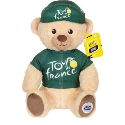 Officieel Tour de France pluche speelgoed - GIPSY TOYS - Tour de France - Beer met groene sprinterstrui en pet - 24 cm Officieel Tour de France pluche speelgoed - GIPSY TOYS - Tour de France - Beer met groene sprinterstrui en pet - 24 cm