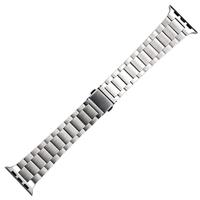 Stalen schakelband - Zilver - Geschikt voor Apple watch 38mm / 40mm / 41mm / 42mm - thumbnail