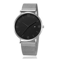 LGT JWLS Herenhorloge met Zilveren Mesh Band - Zwart Uurwerk - thumbnail