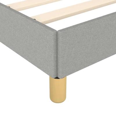 Bedframe zonder matras 120x190 cm stof lichtgrijs