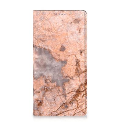 Samsung Galaxy A51 | Standcase | Marmer Oranje