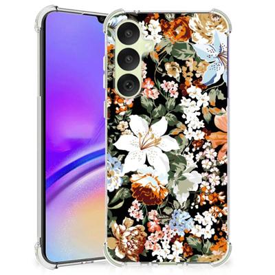 Case voor Samsung Galaxy A35 Dark Flowers Case voor Samsung Galaxy A35 Dark Flowers