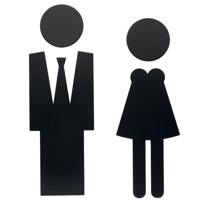 HDD Pro Pictogram Man+Vrouw Zwart - thumbnail