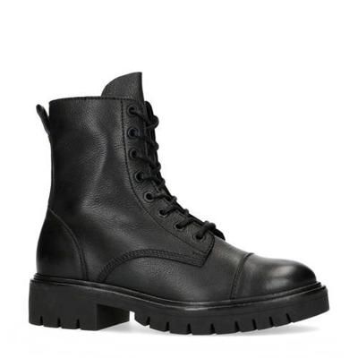 Sacha leren veterboots zwart Sacha leren veterboots zwart