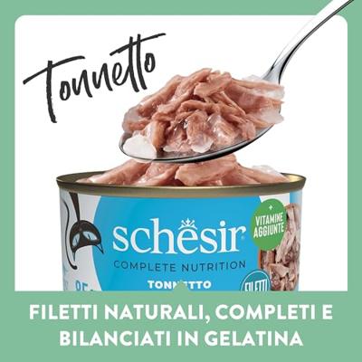 Schesir in Gelei Tonijn natvoer kat 85gr