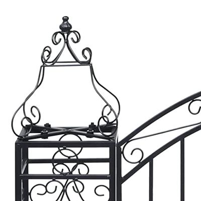 Poort decoratief 122x20,5x100 cm smeedijzer