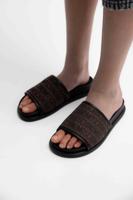 Moschino 77410 Slippers Kids Zwart/Bruin - Maat 39 - Kleur: ZwartBruin | Soccerfanshop - thumbnail