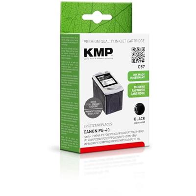 KMP Inktcartridge vervangt Canon PG-40 Compatibel Zwart C57 1500,4001 KMP Inktcartridge vervangt Canon PG-40 Compatibel Zwart C57 1500,4001