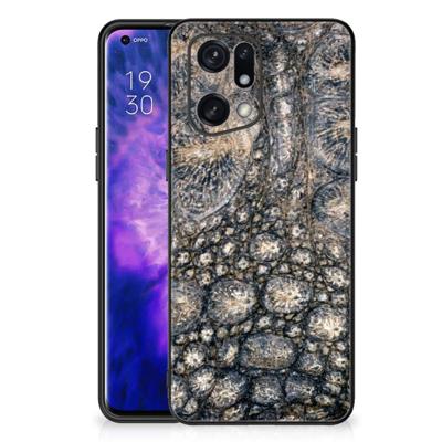 OPPO Find X5 Pro Dierenprint Telefoonhoesje Krokodillenprint