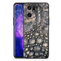 OPPO Find X5 Pro Dierenprint Telefoonhoesje Krokodillenprint - thumbnail