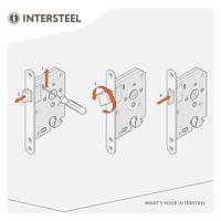 Intersteel Slotkast loopslotDomus wit 55mm - 0094.954011 - thumbnail