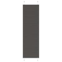 VidaXL Plissé rolgordijn 60x200 cm stofbreedte 59,4 cm polyester zwart - thumbnail