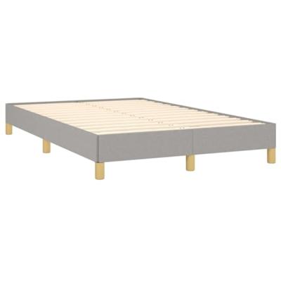 Boxspring met matras stof lichtgrijs 120x190 cm
