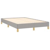 Boxspring met matras stof lichtgrijs 120x190 cm - thumbnail