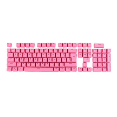 104 toetsen Double Shot PBT Backlit toetsdoppen uit voor mechanische toetsenbord(roze)