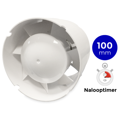 TUBO 100 inschuif-buisventilator - in kanaal Ø100mm - met timer TUBO 100 inschuif-buisventilator - in kanaal Ø100mm - met timer