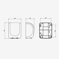 Jofel Jofel Ave ultra fast automatische handdroger - zwart - thumbnail