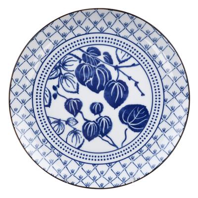 Dinerbord Flora Japonica - Tokyo Design Studio - Blauw en Wit - 25.7 x 3 cm Dinerbord Flora Japonica - Tokyo Design Studio - Blauw en Wit - 25.7 x 3 cm