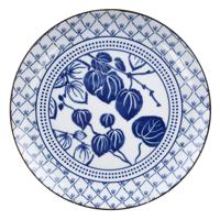 Dinerbord Flora Japonica - Tokyo Design Studio - Blauw en Wit - 25.7 x 3 cm - thumbnail