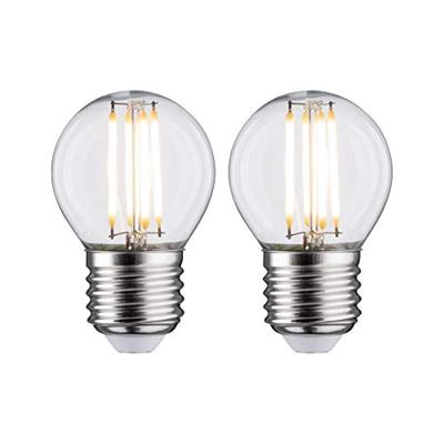 Paulmann 28640 LED-lamp Energielabel F (A - G) E27 5 W Warmwit (Ø x h) 45 mm x 72 mm 2 stuk(s) Paulmann 28640 LED-lamp Energielabel F (A - G) E27 5 W Warmwit (Ø x h) 45 mm x 72 mm 2 stuk(s)