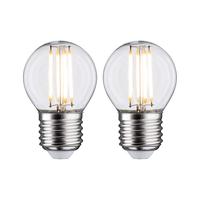 Paulmann 28640 LED-lamp Energielabel F (A - G) E27 5 W Warmwit (Ø x h) 45 mm x 72 mm 2 stuk(s) - thumbnail