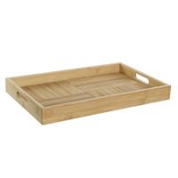 Dienblad DKD Home Decor Natuurlijk Bamboe 43 x 27 x 4,5 cm - thumbnail