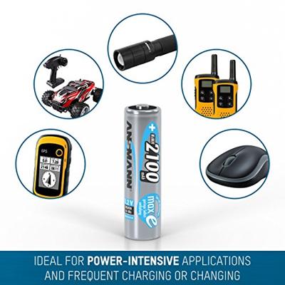 ANSMANN accu&apos;s "maxe" rechargeable bat. maxe mignon 4piec.2100mah - thumbnail
