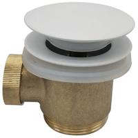 Wiesbaden Caral Clickwaste Afvoerplug - Vrijstaand Bad - 1 1/2" - Glans Wit - thumbnail