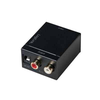 LogiLink CA0100 LogiLink - Digital-Analog-Audiowandler Toslink / Cinch Audio Adapter [1x Toslink-bus (ODT), Cinch-koppeling - 1x Cinch-koppeling,