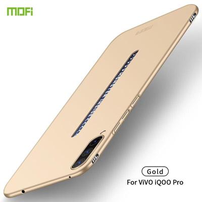 Voor ViVO iQOO Pro MOFI Frosted PC ultradun hard case (goud)