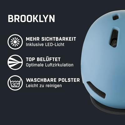 Alpina sports urban helm brooklyn 52-57 mat blauw