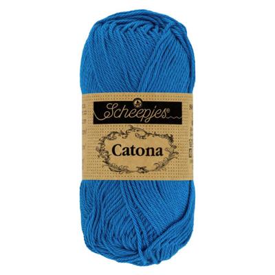 Scheepjes Catona 25g - 201 Electric Blue - Haakgaren / Breigaren