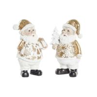 Kerstversiering DKD Home Decor Hars Kerstman (8 x 6 x 13,5 cm) (2 Stuks) - thumbnail