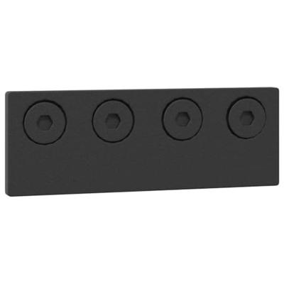 Doos met onderdelen voor schuifdeur 305 cm staal zwart